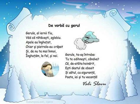 Poezii Iarna Ideas Poezii Versuri Pentru Copii C Ntece