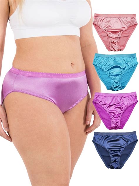 Womens Silky Sexy Satin Bikini Panties S Plus Size Women Underwear Multi Pack Ebay