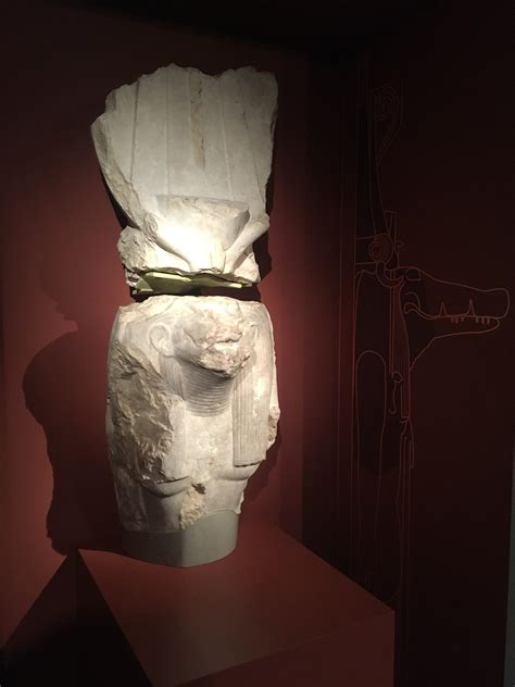 A Real Ancient Sculpture Of Sobek The Crocodille God The Remains Of