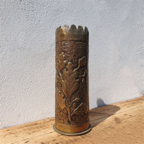 Trench Art Army German Ww1 Shell Brass Shell World War 1 Etsy Canada