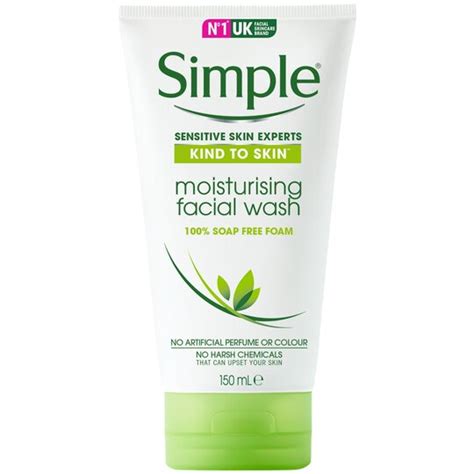 Simple Kind To Skin Moisturising Facial Wash 150ml Tesco Groceries
