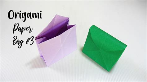 พับกระเป๋ากระดาษ 3 Origami Paper Bag 3 Plaubon Youtube