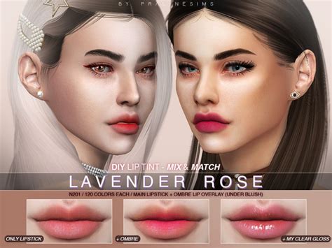 Sims 4 Cc Black — Pralinesims Lavender Rose Diy Lip Tint Matte