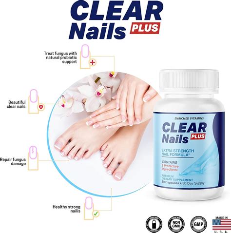 Clear Nails Plus Extra Strength Nail Formula Probiotic Pills Fungus