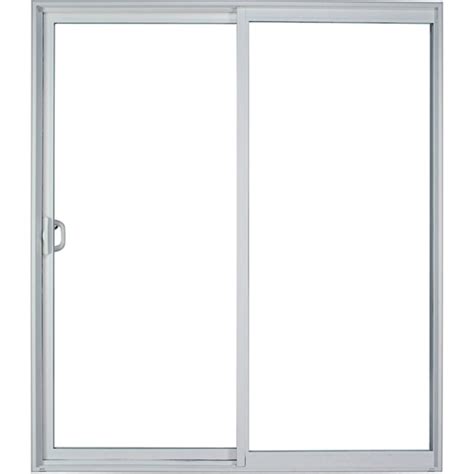 Milgard Style Line 72 In X 80 In Clear Glass White Vinyl Universal