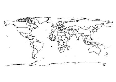 Teachers World Map Coloring Page Kids Play Color