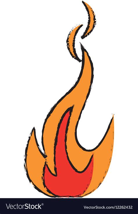 The free images are pixel perfect to fit your design and available in both png and vector. Drawing fire flame bright danger icon Royalty Free Vector