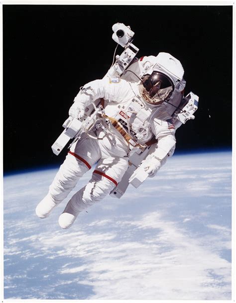 Large Format Bruce Mccandless Ii First Untethered Spacewalk
