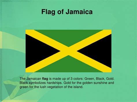 Meaning Of The Colors Of The Jamaican Flag Sand Eugene
