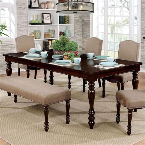 Furniture Of America Foa Hurdsfield Cm3133t Transitional Dining Table