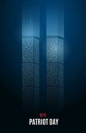 World Trade Center Nyc 911 Twin Towers Vector Illustration Remembers