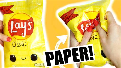 Diy Lays Chips Paper Squishy I Finally Did It Youtube