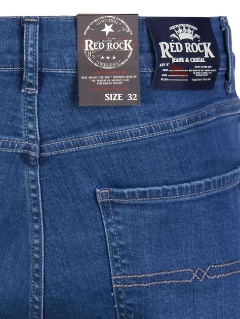 Red Rock Ανδρικό πετροπλυμμένο ψιλοκάβαλο ελαστικό τζιν παντελόνι