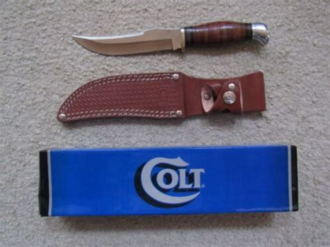 Colt Ct295 Skinner Hunting Knife Leather Sheath New Ebay