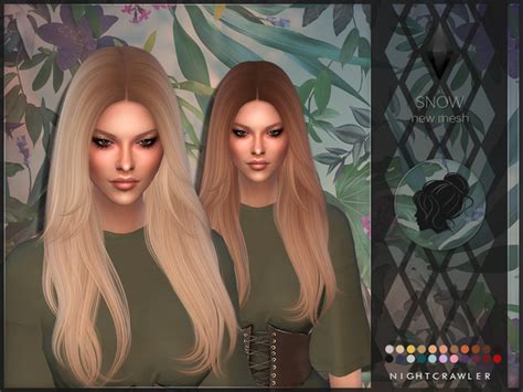 Snow Hair By Nightcrawler At Tsr Sims 4 Updates