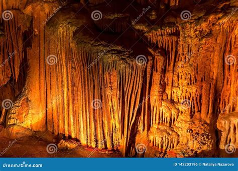 Cave Stalactites And Stalagmites Stock Photo Image Of Deep Insideof