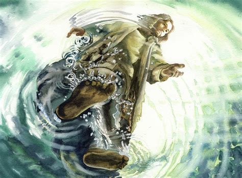 Christ Walking On The Sea Painting By Natali Fedorova Fine Art America