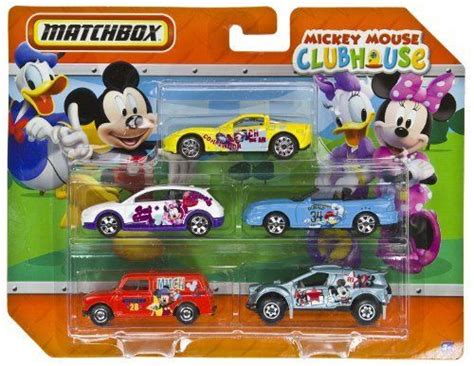 Matchbox Disney Mickey Mouse Clubhouse 5 Pack Cars V0696 By Mattel
