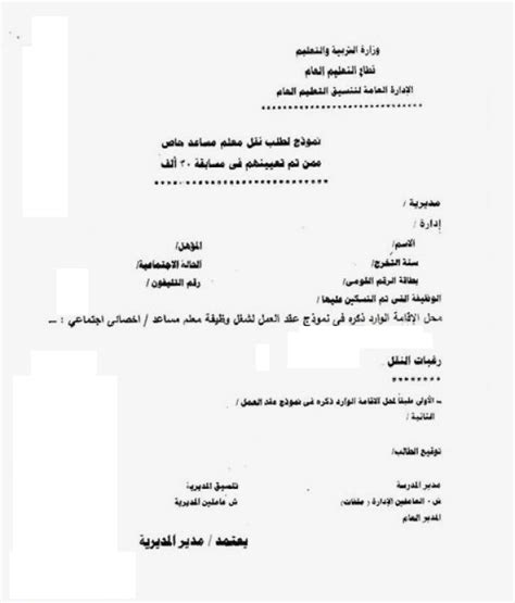 Maybe you would like to learn more about one of these? موعد "ونموذج طلب " نقل المعلمين والاخصائين المساعدين ...