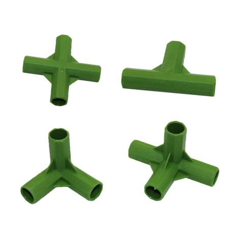 3 Way 4 Way Connector 11mm Plant Stakes Plastic Fixed Connectors