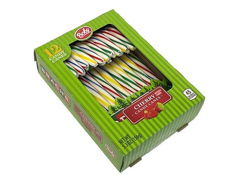 Candy Canes Brachs Cherry Rainbow 6 Oz Box