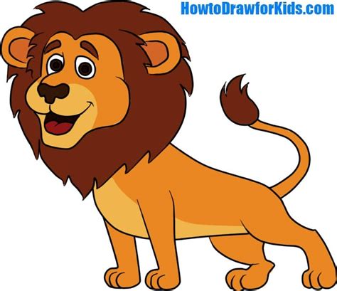 How To Draw A Lion For Kids How To Draw For Kids