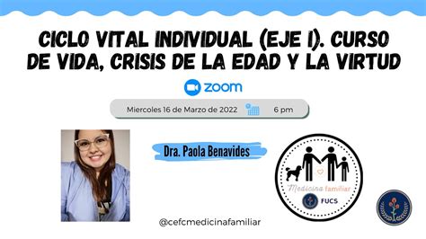 Ciclo Vital Individual Eje I Dra Paola Benavides Youtube