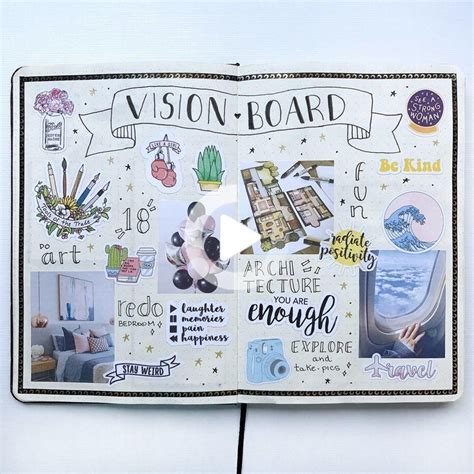 Nicole Ribeiro Bullet Journal On Instagram My Vision Board 2019 And