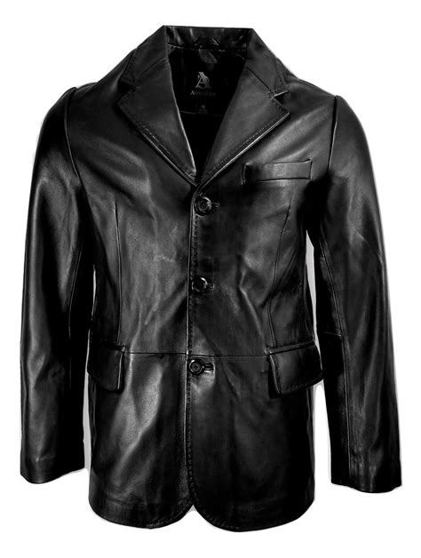 100 Genuine Italian Leather Jacket With Lapel Collar Style For Men