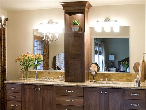 By emma (sunrise specialty staff). Product Details: Walnut Master Bathroom Vanity with Tower ...