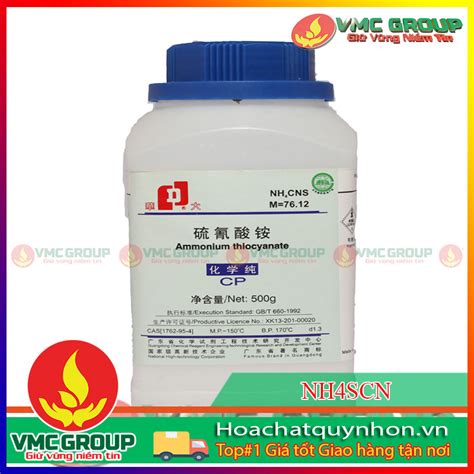 MUA BÁN AMMONIUM THIOCYANATE NH4SCN HCQN HÓA CHẤT QUY NHƠN HÓA