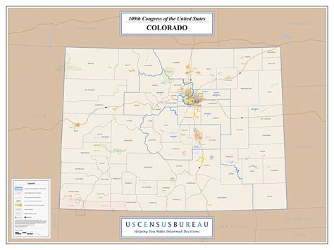 Colorado Congressional Districts Map