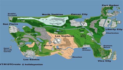 Gta 6 Map Concept Features All The Classic Gta Locations