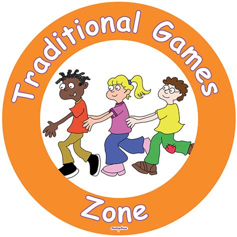 Jenny Mosley S Playground Zone Signs Traditional Games Zone Sign Jenny Mosley Education
