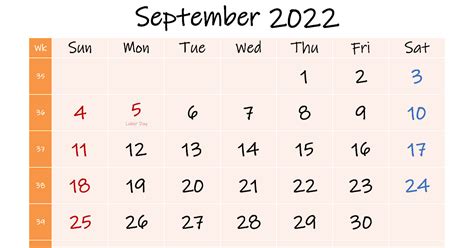 Printable Calendar September 2022 20 September 2022 Calendar