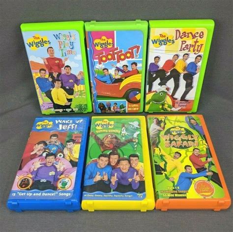 The Wiggles Vhs Video Lot Of Wiggly Safari Yummy Play Time Dance My XXX Hot Girl