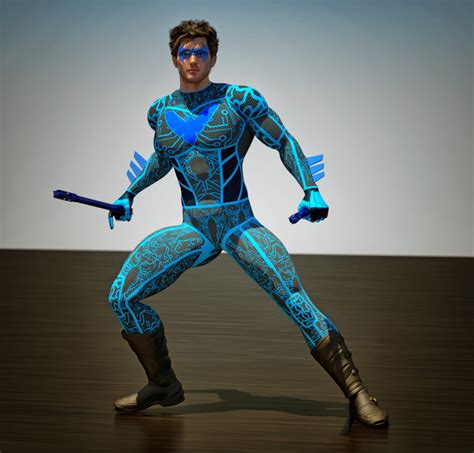 Nightwing Tron 2nd Skin Textures For M4 By Hiram67 On Deviantart