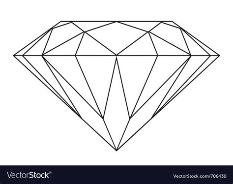 If you like, you can download pictures in icon format or directly in png image format. Black and white diamond Royalty Free Vector Image