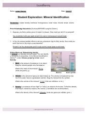 It will unconditionally ease you to look guide mineral identification gizmo answer key as you such as. Mineral Identification Gizmo - ExploreLearning.pdf ...