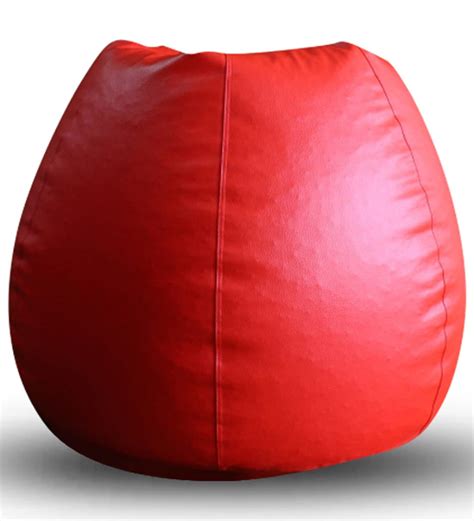 Buy Classic Xxl Bean Bag With Beans In Red Colour By Style Homez Online