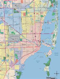 It is important that we protect and maintain these drainage areas; Editable Miami Map with City and Zip Code Borders ...