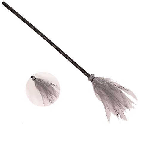 Xmmswdla Halloween Witch Broom Plastic Witch Broomstick Cosplay Broom