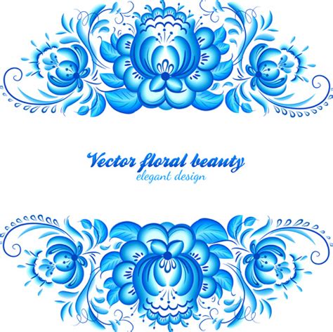 Blue Floral Free Vector Download 13 772 Free Vector For Commercial Use Format Ai Eps Cdr