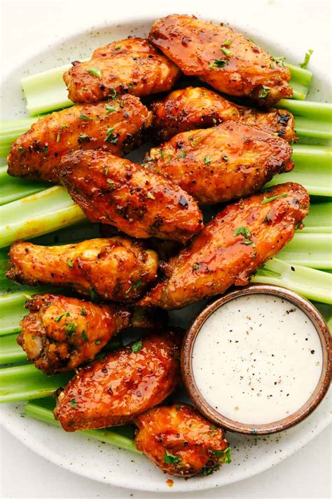 Air Fryer Chicken Wings With Honey Buffalo Sauce The Recipe Critic