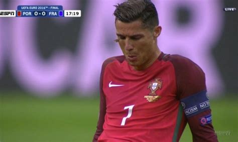 A Moth Flew Directly Into A Tearful Cristiano Ronaldos Eye After He