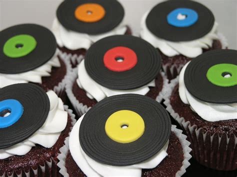 Vinyl Record Cupcakes Limited Edition Cakes Record Cake Music