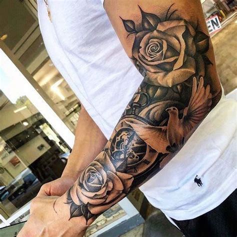 Half Sleeve Tattoos For Men Upper Arm Flowers Flowers Art Ideas Pages Dev