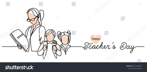 Teachers Day Clipart Black And White