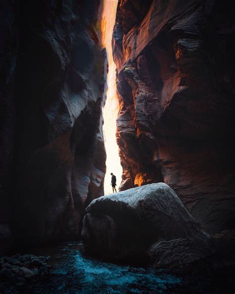 Sunlight Entering The Canyon💭🍃 I Saw This Place On Instagram The Other