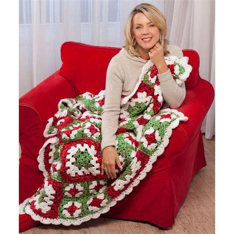 Christmas Afghan Patterns Free Crochet A Fun Throw Blanket With A